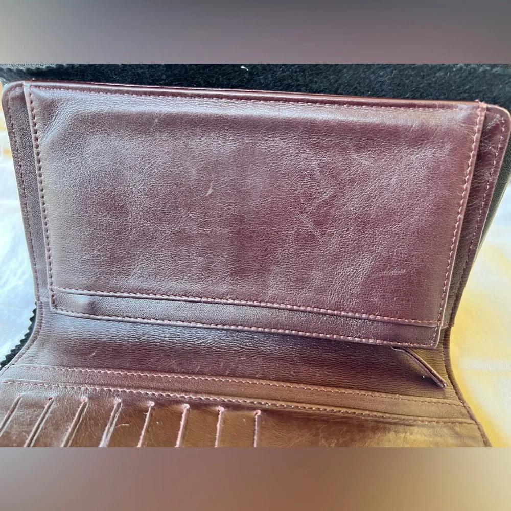 Chanel Quilted CC Logo Wallet in Dark Burgundy